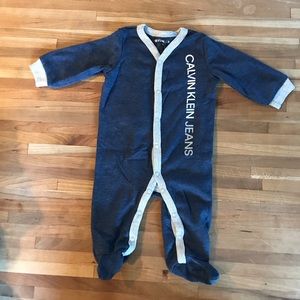 Calvin Klein footed pajamas